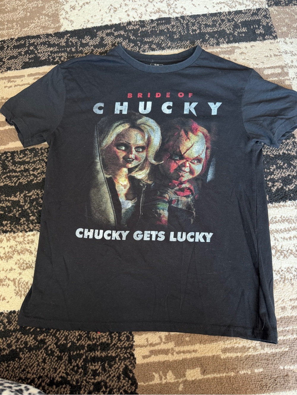 Women’s baby tee Bride of Chucky Black Graphic T-Shirt